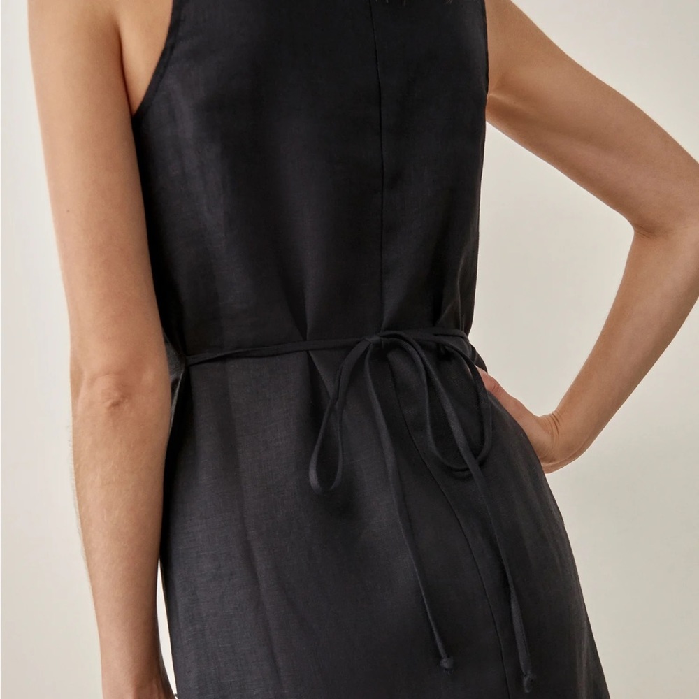 Reformation Charcoal Button-Front Midi Dress - Picture 3 of 12